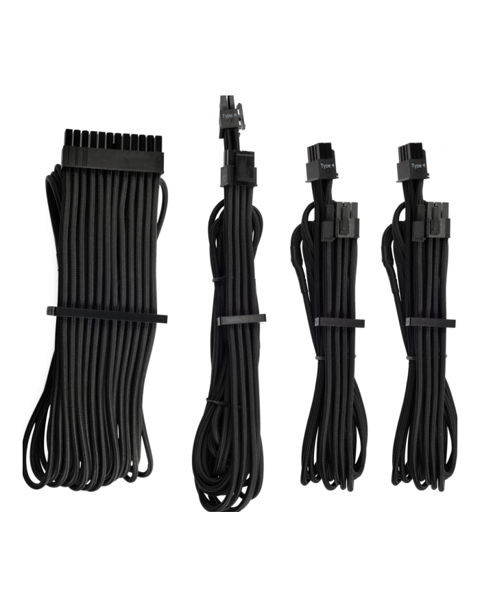Corsair Power Supply Cable Premium Starter Kit Type 4 Gen 4, 8-piece - black główny