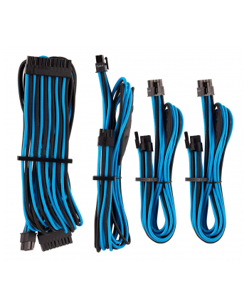 Corsair Power Supply Cable Premium Starter Kit Type 4 Gen 4, 8-piece - blue/black