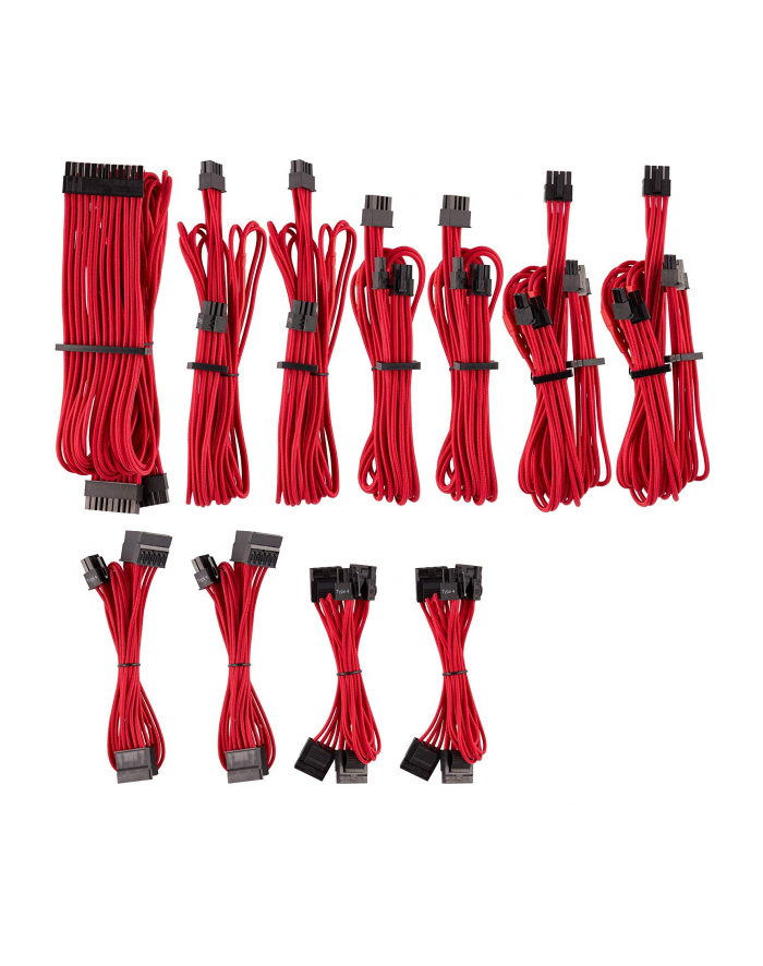 Corsair Power Supply Cable Premium Pro-Kit Type 4 Gen 4, 20-piece - red główny