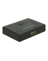 DeLOCK HDMI switcher 2-1 bidireional 4K 60 Hz, HDMI switch - black - nr 14