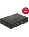 DeLOCK HDMI switcher 2-1 bidireional 4K 60 Hz, HDMI switch - black - nr 1