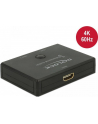 DeLOCK HDMI switcher 2-1 bidireional 4K 60 Hz, HDMI switch - black - nr 3