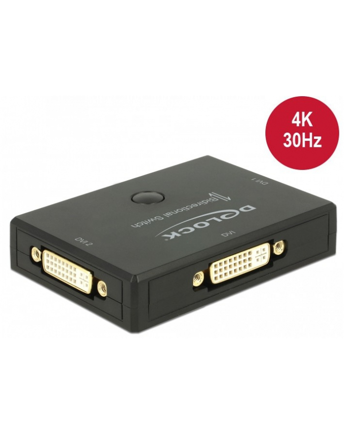 DeLOCK DVI 2 - 1 switch bidirectionally 4K 30 Hz, DVI switch - black główny