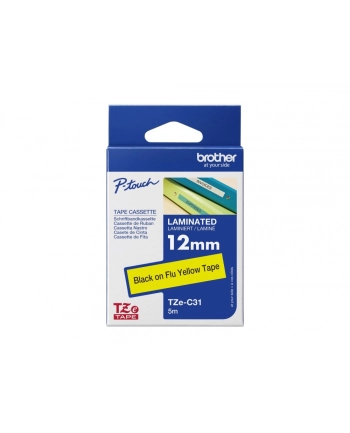 Brother tape yellow/black TZe-C31