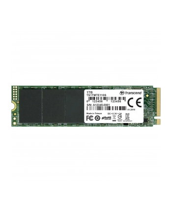 Transcend SSD 110S 1TB 3D NAND Flash PCIe Gen3 x4 M.2 2280, R/W 1700/1500 MB/s
