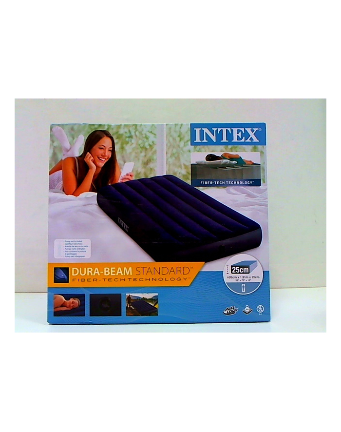 Jednoosobowe łóżko dmuchane (zawór 2w1)  64757 INTEX główny