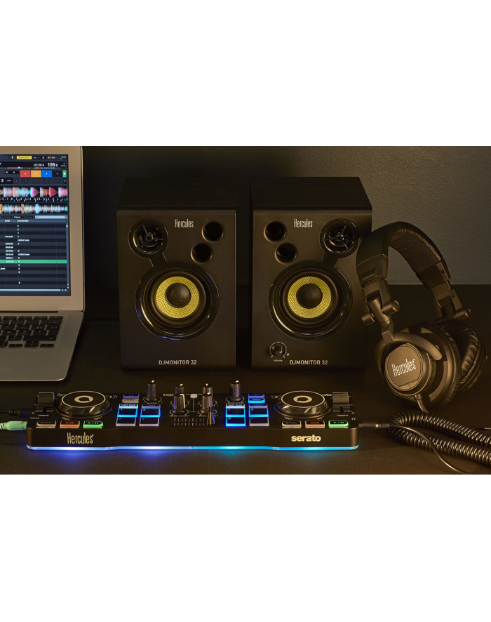hercules Konsola DJ Starter Kit + Głośniki DJ Monitor 32 + Słuchawki HDP DJ M40.2 główny