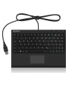 raidsonic IcyBox KeySonic mini klawiatura, smart touchpad, USB, Czarna - nr 20