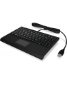 raidsonic IcyBox KeySonic mini klawiatura, smart touchpad, USB, Czarna - nr 22