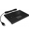 raidsonic IcyBox KeySonic mini klawiatura, smart touchpad, USB, Czarna - nr 23