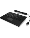 raidsonic IcyBox KeySonic mini klawiatura, smart touchpad, USB, Czarna - nr 24