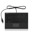 raidsonic IcyBox KeySonic mini klawiatura, smart touchpad, USB, Czarna - nr 25