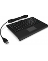 raidsonic IcyBox KeySonic mini klawiatura, smart touchpad, USB, Czarna - nr 28