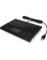 raidsonic IcyBox KeySonic mini klawiatura, smart touchpad, USB, Czarna - nr 29