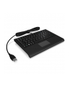 raidsonic IcyBox KeySonic mini klawiatura, smart touchpad, USB, Czarna - nr 6