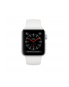 Apple Watch Series 3 GPS + Cellular, 38mm Koperta z aluminium w kolorze srebrnym z paskiem sportowym w kolorze białym - nr 2