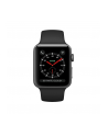 Apple Watch Series 3 GPS + Cellular, 38mm Koperta z aluminium w kolorze gwiezdnej szarości z paskiem sportowym w kolorze czarnym - nr 2