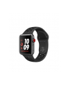 Apple Watch Nike+ Series 3 GPS + Cellular, 38mm Koperta z aluminium w kolorze gwiezdnej szarości z paskiem sportowym Nike w kolorze antracytu/czarnym - nr 1
