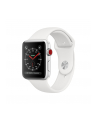Apple Watch Series 3 GPS + Cellular, 42mm Koperta z aluminium w kolorze srebrnym z paskiem sportowym w kolorze białym - nr 1