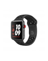 Apple Watch Nike+ Series 3 GPS + Cellular, 42mm Koperta z aluminium w kolorze gwiezdnej szarości z paskiem sportowym Nike w kolorze antracytu/czarnym - nr 1