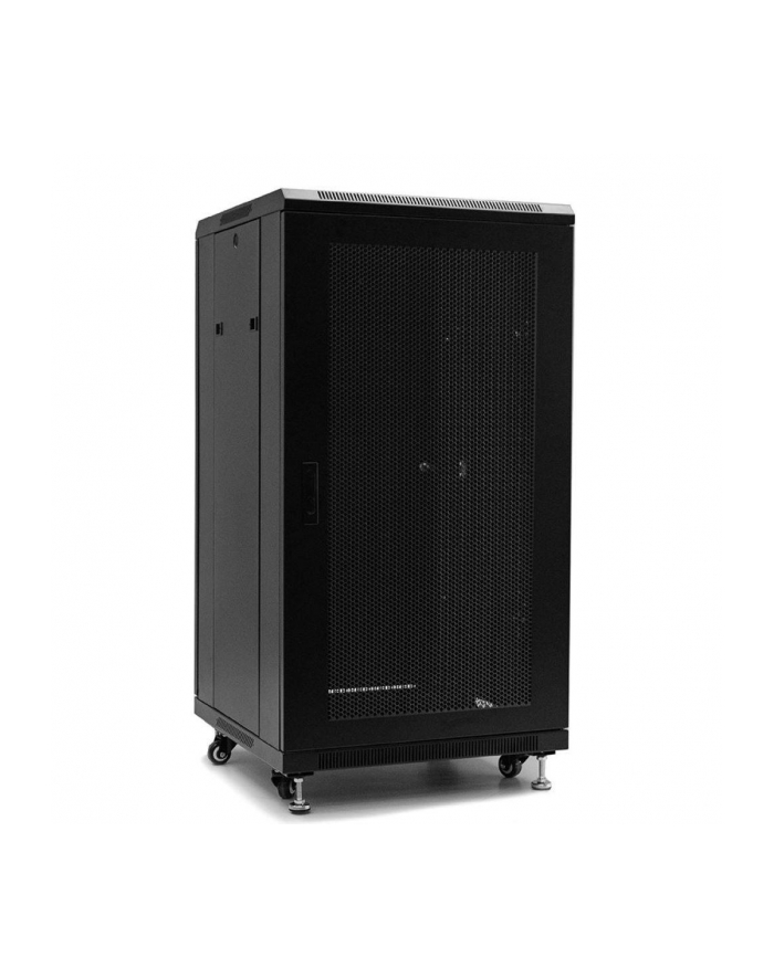 Netrack standing server cabinet 22U/600x600mm (perforated door) -black FULLY ASS główny