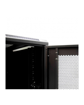 Netrack szafa serwerowa stojąca 32U/600x600mm (drzwi perforowane)-czarny ZŁOŻONA