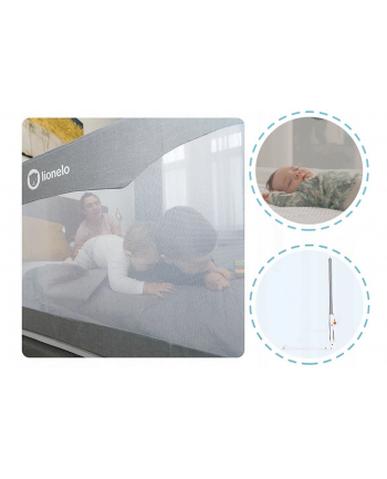 lionelo Barierka do łóżka HANNA 66 x 150 cm