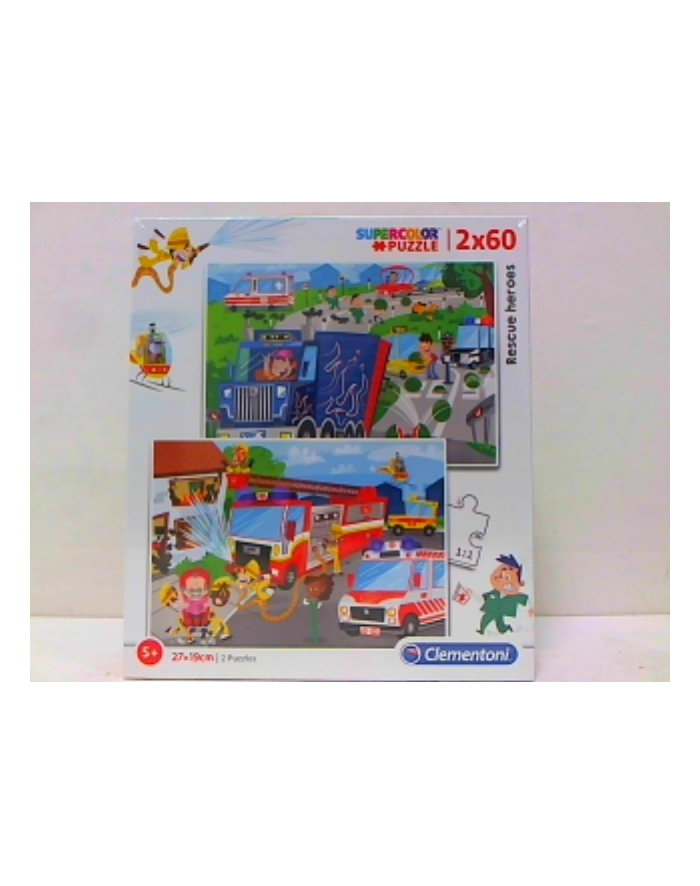 clementoni CLE puzzle 2X60 Rescue Heroes 21602 główny