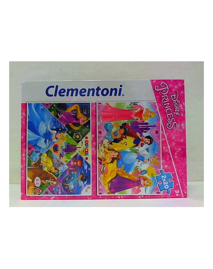 clementoni CLE puzzle 2x20 Princess 24751 główny