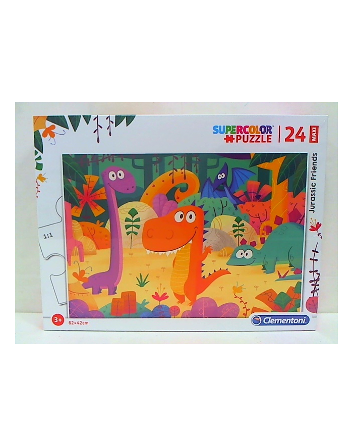 clementoni CLE puzzle 24 maxi Jurassic Friends 28506 główny