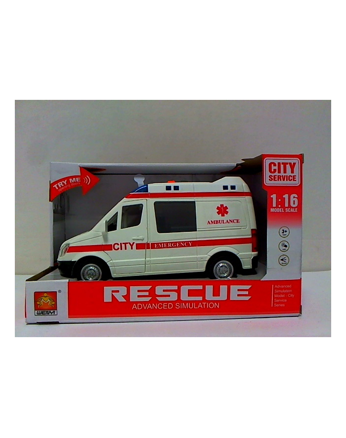 bigtoys Auto ambulans św/dźw BA7307 47307 główny