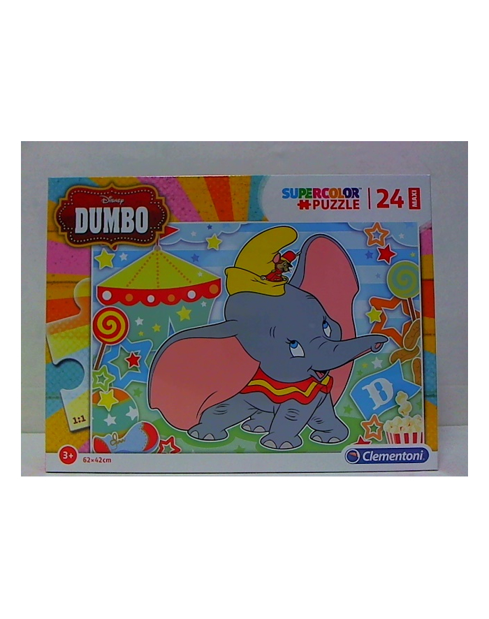 clementoni CLE puzzle 24 maxi Dumbo supercolor 28501 główny