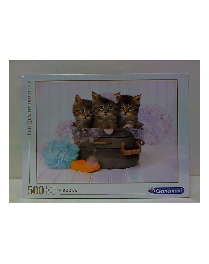 clementoni CLE puzzle 500 HQ Kittens and Soap 35065 główny