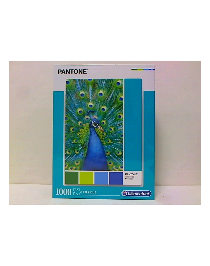 clementoni CLE puzzle 1000 Pantone Turquoise Peacock 39495 główny